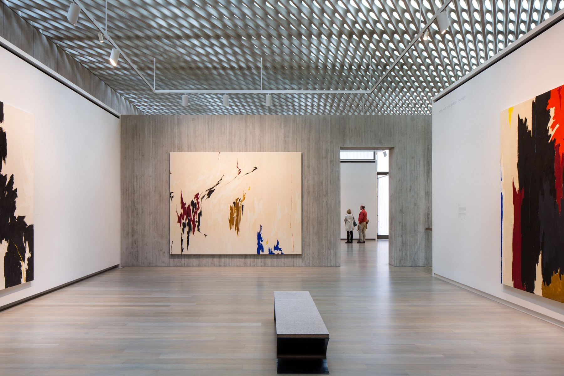 Clyfford Still Museum Couple Looking at Painting